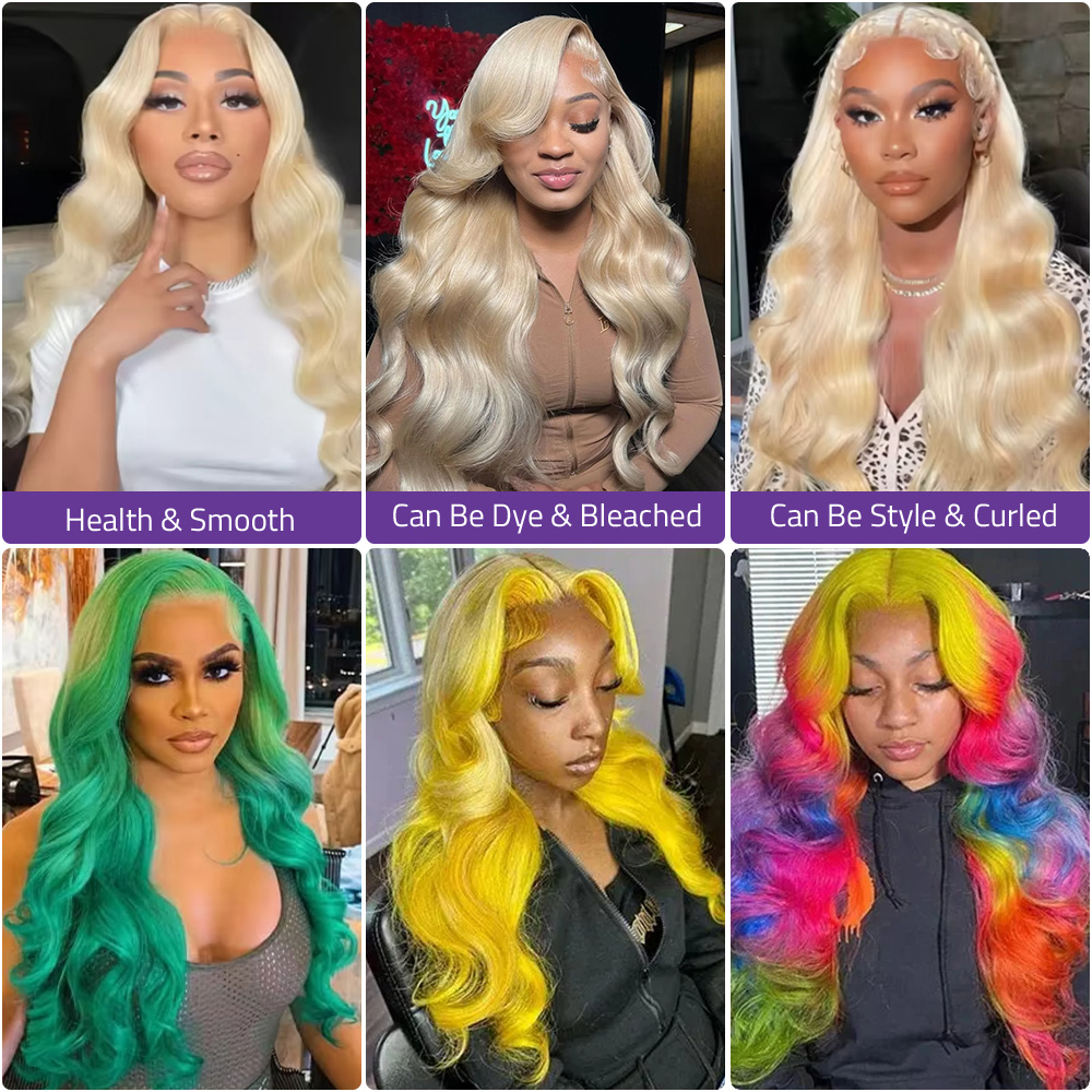 13x4のブロンド（613）のボディウェーブ・レースフロント - 613 Blonde Body Wave Lace Front Wig のレビューと価格