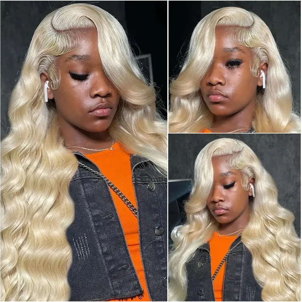 13x4のブロンド（613）のボディウェーブ・レースフロント - 613 Blonde Body Wave Lace Front Wig のレビューと価格