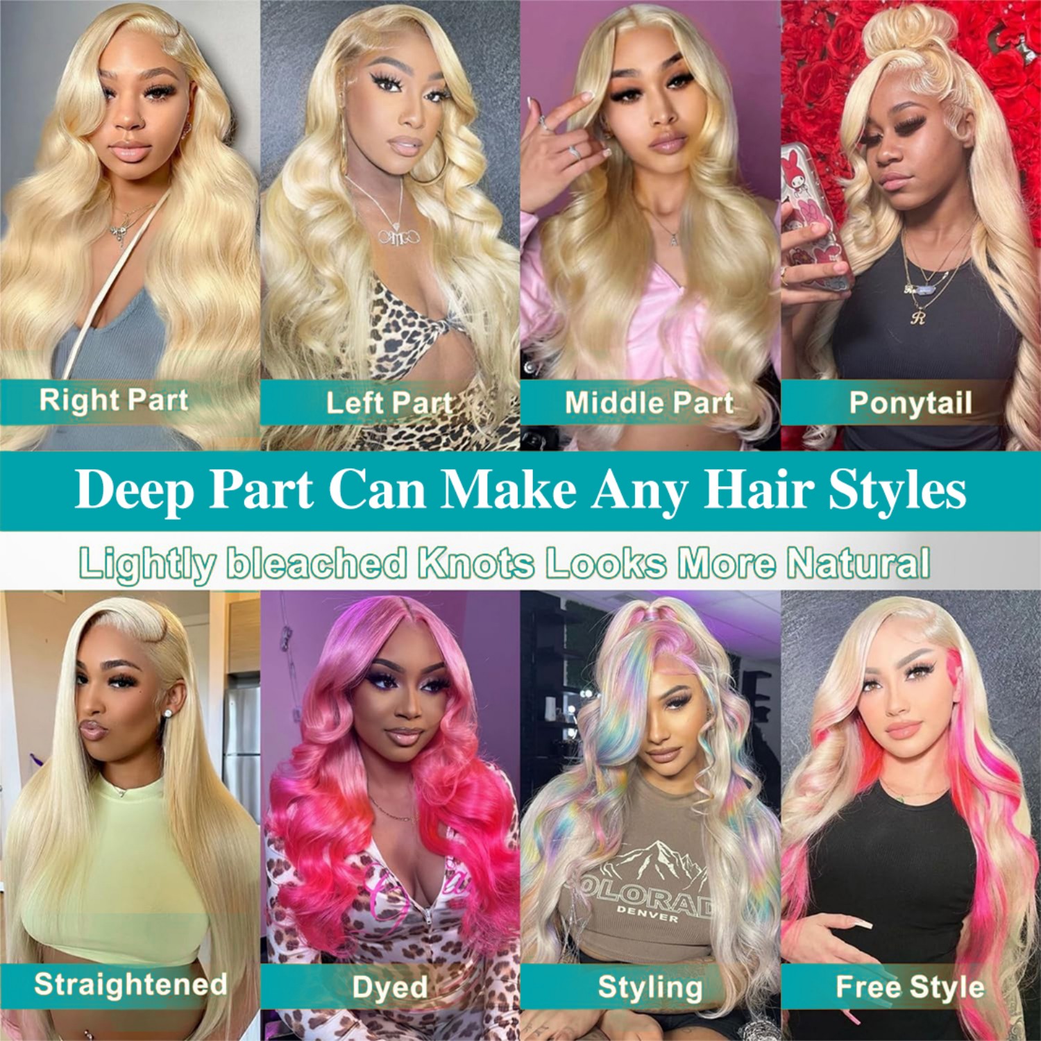 613 ボディウェーブ 人毛 フロントウィッグ 36インチ  - 613 Blonde Body Wave Lace Front Wig のレビューと価格