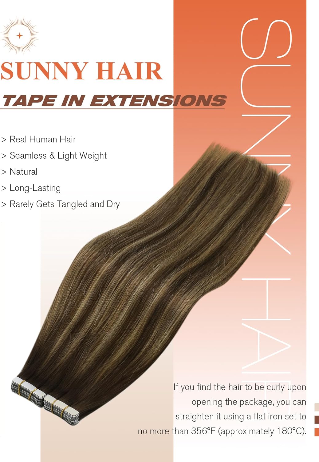 VeSunny レミーテープインヘアエクステンション ブラジ - Invisible Tape In Extensions Real Hair のレビューと価格