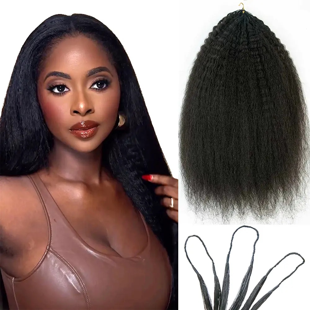 結び目なし、くせ毛のようなストレート、羽根状の編み込み、人毛 - Human Hair Wigs のレビューと価格
