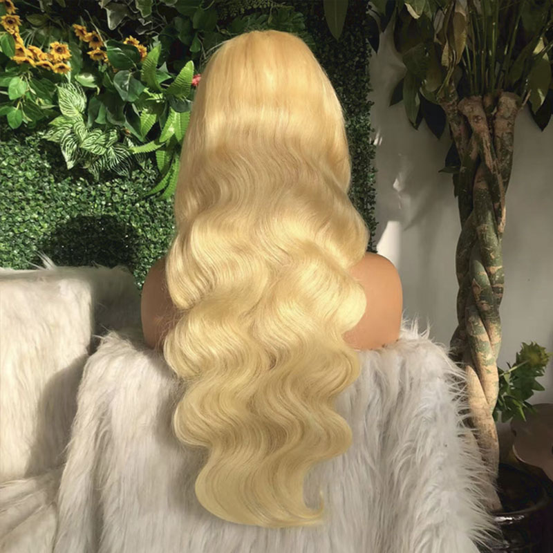 13x6 レースフロント 613 ウィッグ 人毛 ボディウェ - 613 Blonde Body Wave Lace Front Wig のレビューと価格